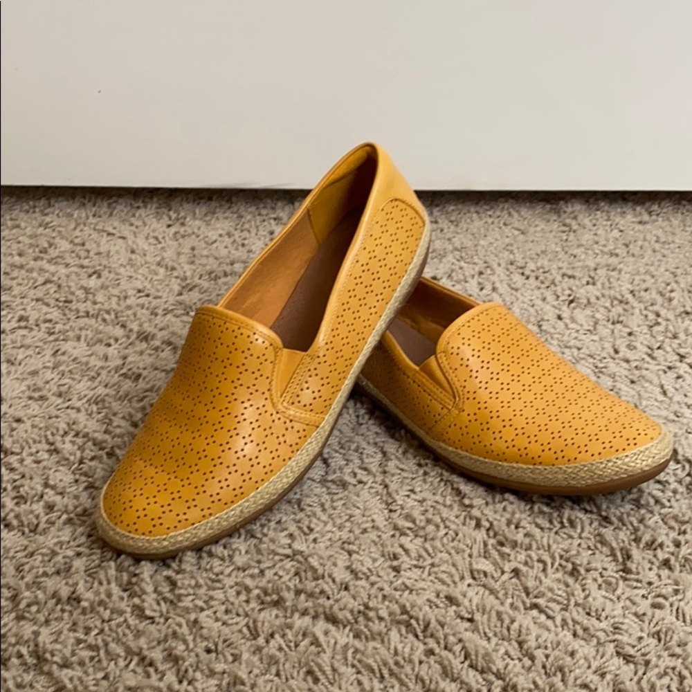 Yellow Clarks Loafer